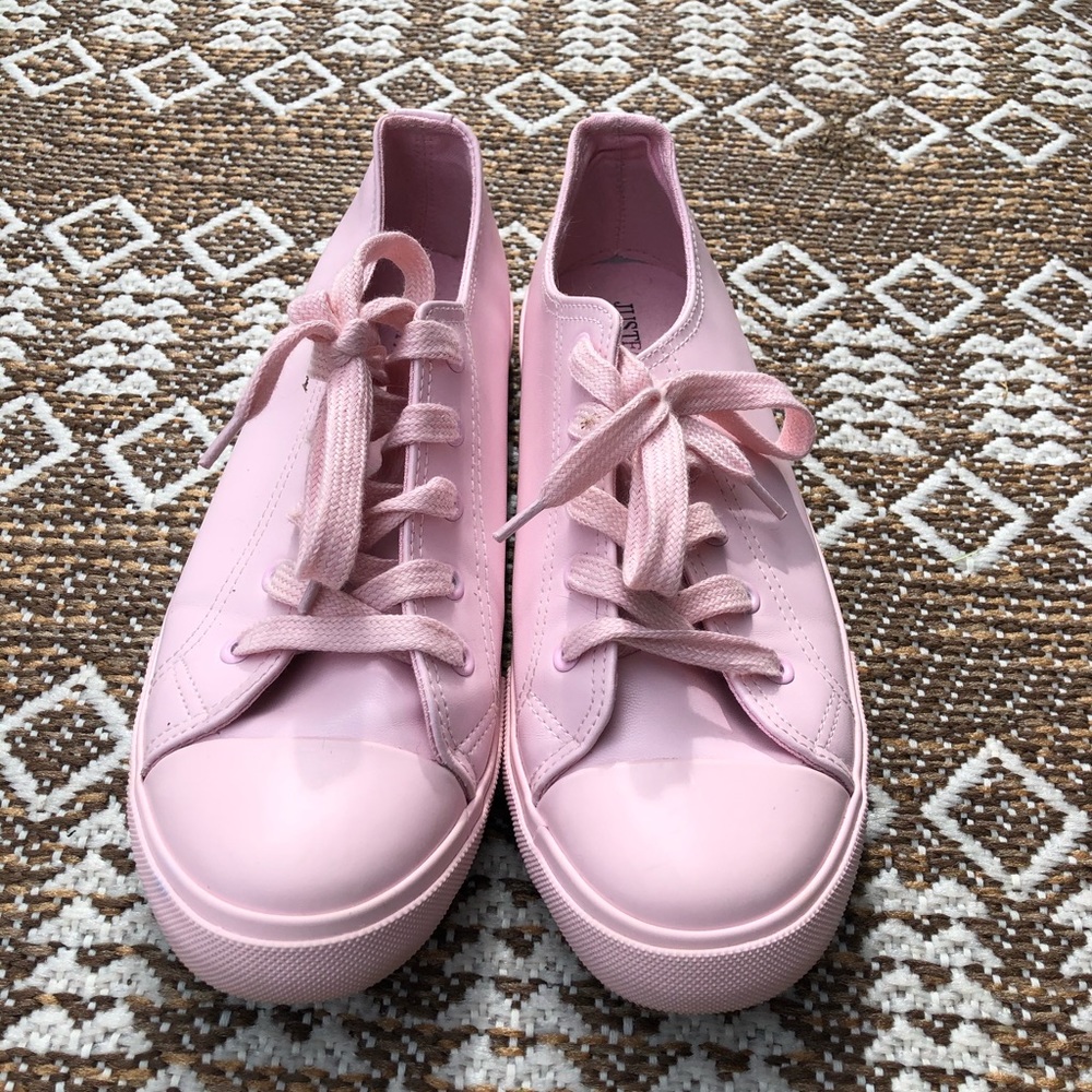 Justfab pink sneakers